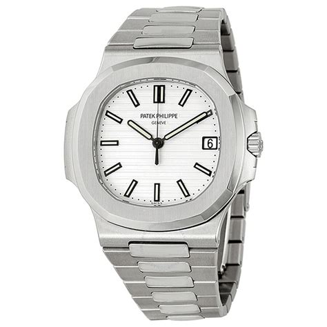 patek philippe white dial|patek philippe nautilus watches.